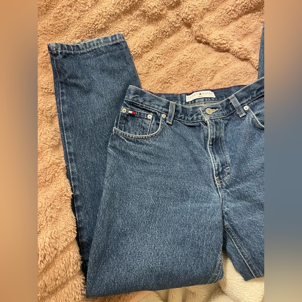 Vintage Tommy Hilfiger Medium Wash Straight Leg Denim Jeans - Picture 2 of 6